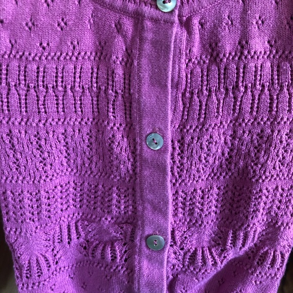Baby Girl Orchid Cardigan - Picture 2 of 2